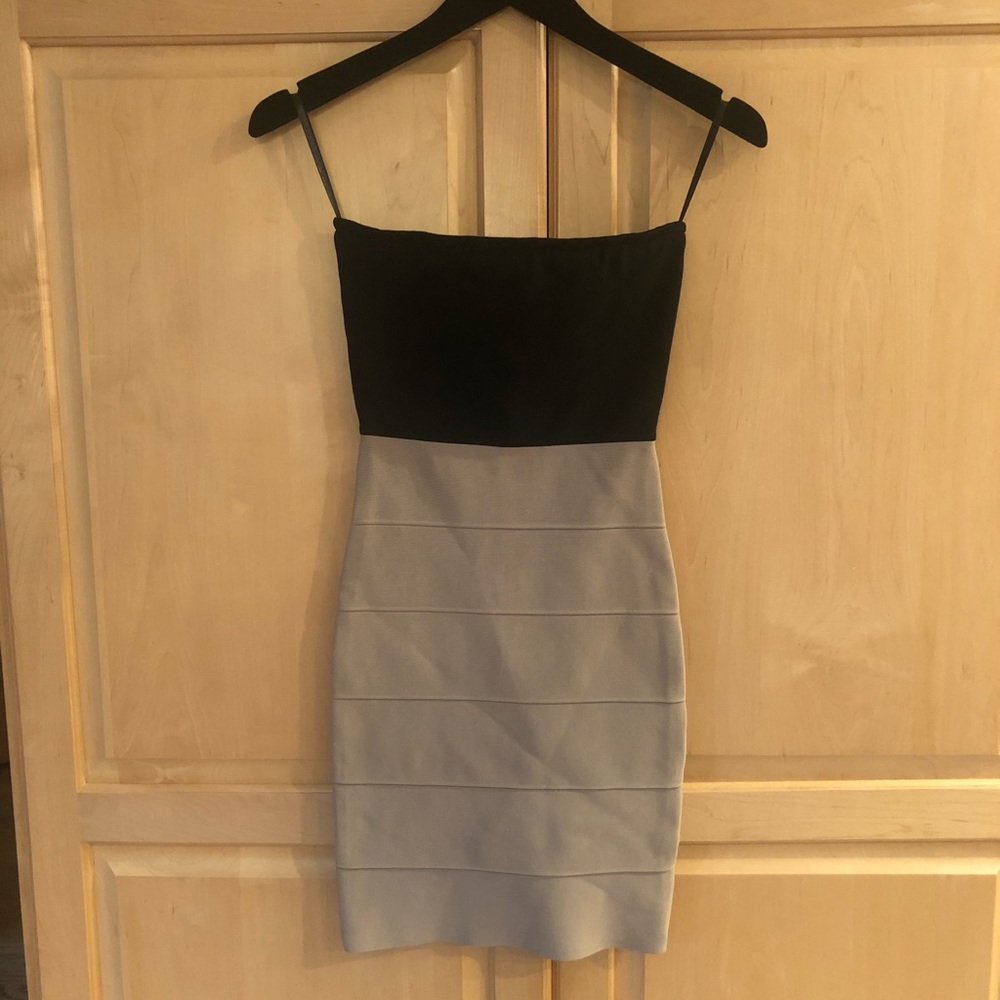 BCBGMAXAZRIA Strapless Bandage Dress
